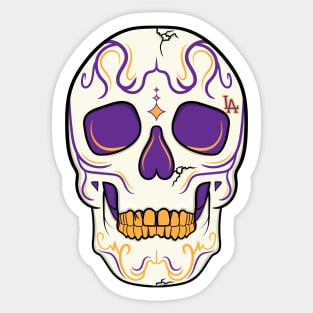 Lakers Skull Sticker